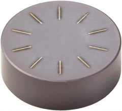 Seco - RNGN32 Grade CBN060K PCBN Turning Insert - TiSiAlN Finish, Round, 3/8" Inscr Circle, 1/8" Thick - All Tool & Supply