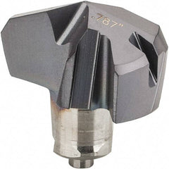 Iscar - Series ICK, 0.787" Diam Grade IC908 140° Replaceable Drill Tip - Carbide, TiAlN Finish, 20 Seat Size, Through Coolant - All Tool & Supply