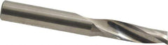 Onsrud - 3/8" Cutting Diam x 1-1/8" Length of Cut, 1 Flute, Upcut Spiral Router Bit - Uncoated, Right Hand Cut, Solid Carbide, 3" OAL x 3/8" Shank Diam, Single Edge, 21° Helix Angle - All Tool & Supply