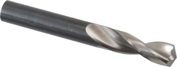 Guhring - 12.4mm 130° Parabolic Flute High Speed Steel Screw Machine Drill Bit - Bright Finish, Right Hand Cut, 51mm Flute Length, 102mm OAL, Standard Point, Straight Shank - All Tool & Supply