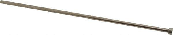 Gibraltar - 13/64" Pin Diam, 3/8" Head Diam x 3/16" Head Height, 10" OAL, Straight Ejector Pin - Steel, 9-13/16" Pin Length - All Tool & Supply