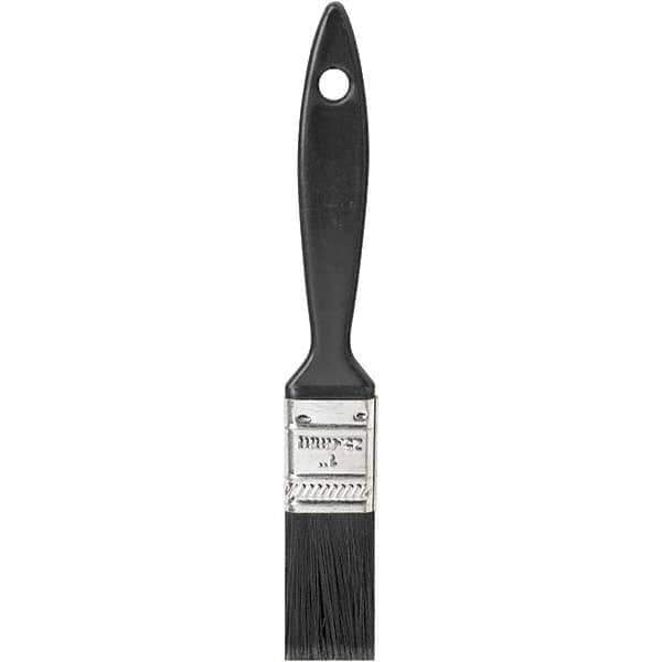 Rubberset - 1" Flat Synthetic Trim Brush - Plastic Thin Beavertail Handle - All Tool & Supply