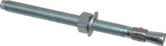 Red Head - 1/2 Inch Diameter, 1/2-13 Inch Thread, 7 Inch Overall Length, Grade 3, Wedge Expansion Concrete Anchor - Steel, Zinc Plated, 5-1/2 Inch Thread Length, Tie Wire Head, 1/2 Inch Drill - All Tool & Supply