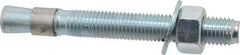 Red Head - 3/4 Inch Diameter, 3/4-10 Inch Thread, 6-1/4 Inch Overall Length, Grade 3, Wedge Expansion Concrete Anchor - Steel, Zinc Plated, 4-3/8 Inch Thread Length, Tie Wire Head, 3/4 Inch Drill - All Tool & Supply