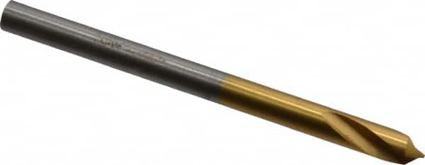 Guhring - 4mm Body Diam, 90°, 55mm OAL, High Speed Steel Spotting Drill - All Tool & Supply