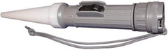 Fulton - White Industrial/Tactical Flashlight - Gray Plastic Body, 2 D Batteries Not Included - All Tool & Supply