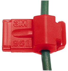 3M - 22 to 18 AWG, Nylon, Fully Insulated, Female Wire Disconnect - 1/4 Inch Wide Tab, Red, CSA Certified, CSA LR32411, UL File E70512, UL Listed - All Tool & Supply