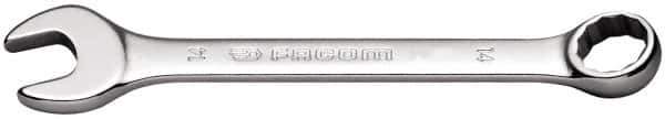 Facom - 15mm 12 Point Offset Combination Wrench - 15° Offset Angle, 6" OAL, Steel, Satin Finish - All Tool & Supply