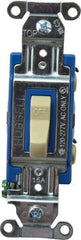 Hubbell Wiring Device-Kellems - 1 Pole, 120 to 277 VAC, 15 Amp, Industrial Grade, Toggle, Wall and Dimmer Light Switch - 1-5/16 Inch Wide x 4-1/16 Inch High - All Tool & Supply