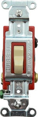 Hubbell Wiring Device-Kellems - 3 Pole, 120 to 277 VAC, 20 Amp, Industrial Grade, Toggle, Wall and Dimmer Light Switch - 1-5/16 Inch Wide x 4-1/16 Inch High - All Tool & Supply