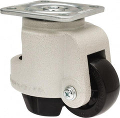 Sunnex - 1-1/4" Wide, Nylon Swivel Caster - 1,000 Lb Capacity, Top Plate Mount, 3.74" x 3.74" Plate, Ball Bearing - All Tool & Supply