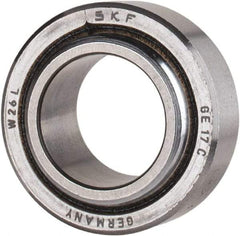 SKF - 17mm Bore Diam, 5,040 Lb Dynamic Capacity, Spherical Plain Bearing - 12,600 Lb Static Load Capacity - All Tool & Supply