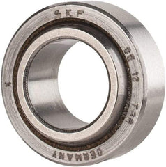 SKF - 12mm Bore Diam, 3,375 Lb Dynamic Capacity, Spherical Plain Bearing - 6,749 Lb Static Load Capacity - All Tool & Supply