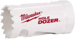 Milwaukee Tool - 1-1/4" Diam, 1-1/2" Cutting Depth, Hole Saw - Bi-Metal Saw, Toothed Edge - All Tool & Supply