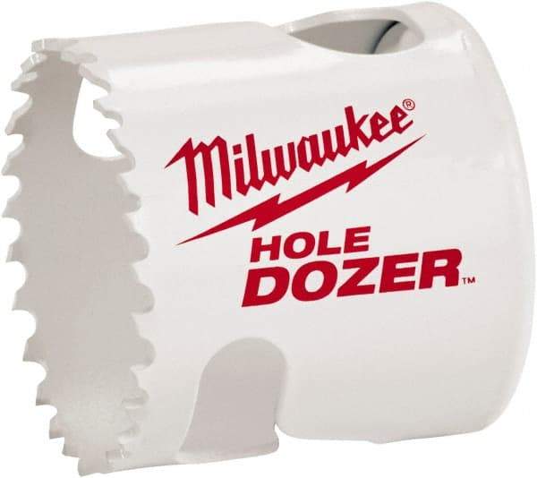 Milwaukee Tool - 1-7/16" Diam, 1-1/2" Cutting Depth, Hole Saw - Bi-Metal Saw, Toothed Edge - All Tool & Supply