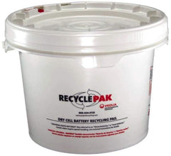 Recyclepak - 13 Inch Deep, Battery Container - 15 Inch Diameter, 50 Lb. Capacity, 3.5 Gallon Pail - All Tool & Supply