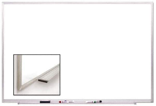 Ghent - 48-1/2" High x 96-1/2" Wide Acrylic/Enamel Magnetic Marker Board - Aluminum Frame, 2.63" Deep - All Tool & Supply