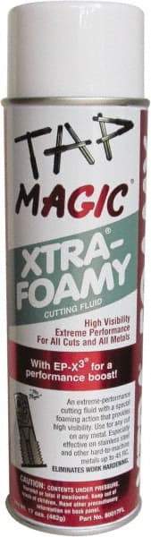 Tap Magic - Tap Magic Xtra-Foamy, 17 oz Aerosol Cutting Fluid - Semisynthetic - All Tool & Supply