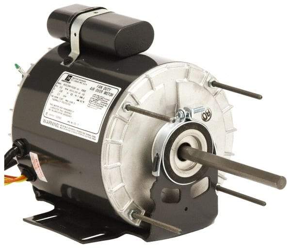 US Motors - 1/3 hp, TENV Enclosure, Auto Thermal Protection, 1,075 RPM, 230 Volt, 60 Hz, Industrial Electric AC/DC Motor - Size 48 Frame, Hub/Stud Mount, 2 Speed, Ball Bearings, 2.4 Full Load Amps, B Class Insulation, Reversible - All Tool & Supply