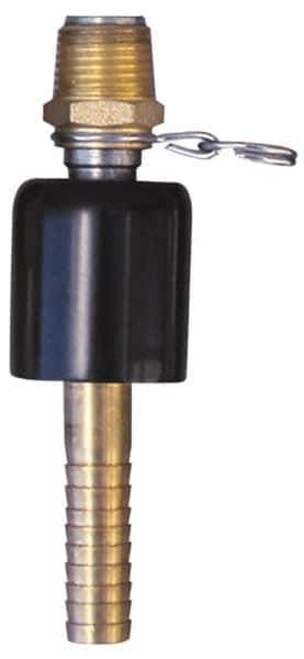 SuperKlean - 1/2 NPT x 1/2" Hose Barb, Ball Type Swivel Hose Adapter - Brass & Stainless Steel - All Tool & Supply