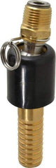 SuperKlean - 1/2 NPT x 3/4" Hose Barb, Ball Type Swivel Hose Adapter - Brass & Stainless Steel - All Tool & Supply