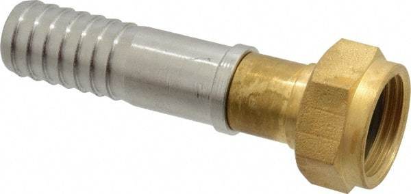 SuperKlean - 3/4 FGHT x 3/4" Hose Barb, FGHT x Hose Barb Swivel - Brass & Stainless Steel - All Tool & Supply