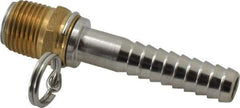 SuperKlean - 1/2 NPT x 1/2" Hose Barb, Swivel Hose Adapter - Brass & Stainless Steel - All Tool & Supply