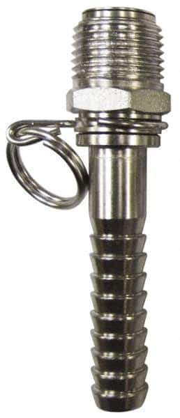 SuperKlean - NPT x 1/2" Hose Barb, Swivel Hose Adapter - Stainless Steel - All Tool & Supply