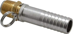 SuperKlean - 1/2 NPT x 3/4" Hose Barb, Swivel Hose Adapter - Brass & Stainless Steel - All Tool & Supply