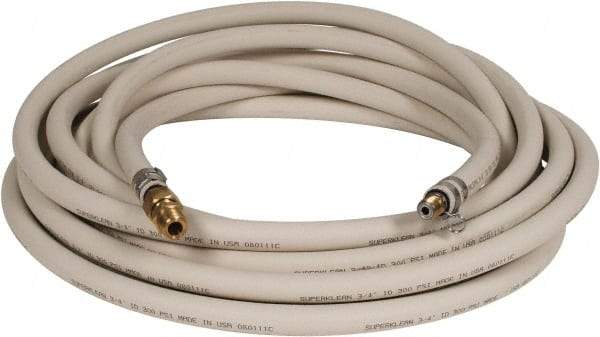 SuperKlean - 3/4" ID x 1.14" OD, 250 Working psi, White EPDM Washdown Hose - 50' Long, 32 to 200°F - All Tool & Supply