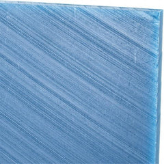 Made in USA - 1/4" Thick x 12" Wide x 3' Long, Polyethylene (UHMW) Sheet - Blue, Glass-Filled Grade - All Tool & Supply