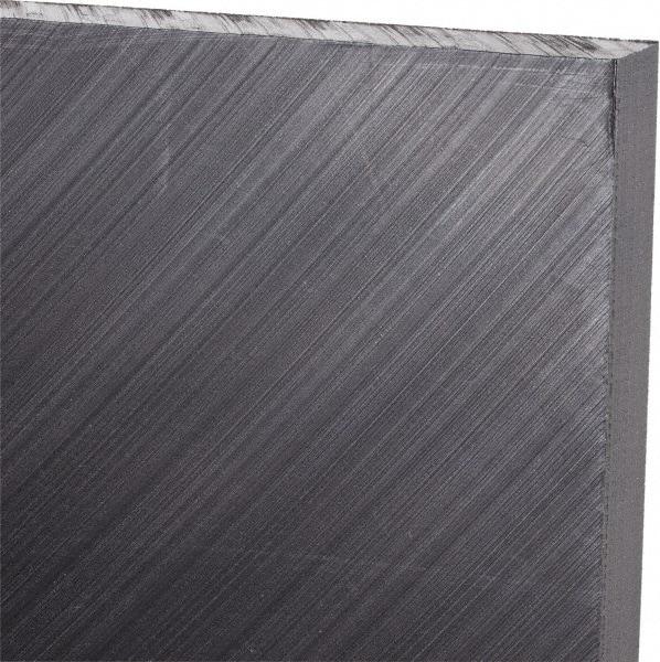 Made in USA - 3/8" Thick x 12" Wide x 3' Long, Polyethylene (UHMW) Sheet - Black, Antistatic Grade - All Tool & Supply