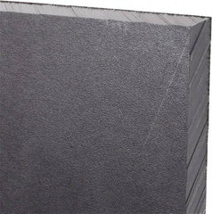 Made in USA - 1/2" Thick x 12" Wide x 3' Long, Polyethylene (UHMW) Sheet - Black, Antistatic Grade - All Tool & Supply