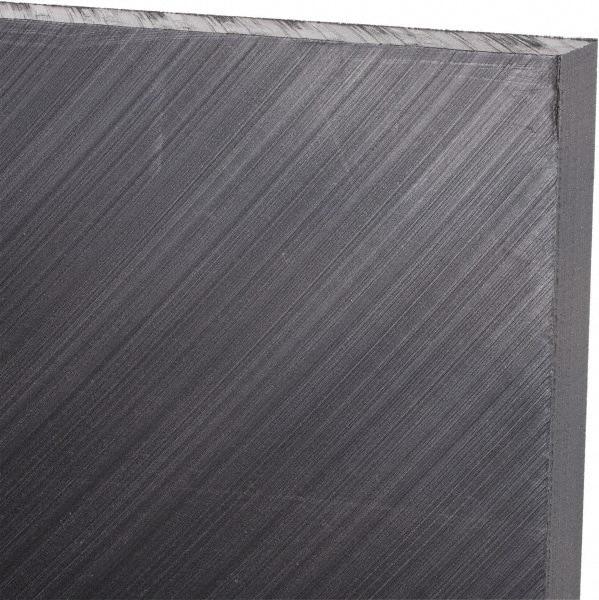 Made in USA - 3/8" Thick x 24" Wide x 2' Long, Polyethylene (UHMW) Sheet - Black, Antistatic Grade - All Tool & Supply