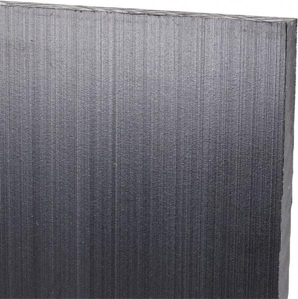 Made in USA - 1/4" Thick x 24" Wide x 4' Long, Polyethylene (UHMW) Sheet - Black, Antistatic Grade - All Tool & Supply