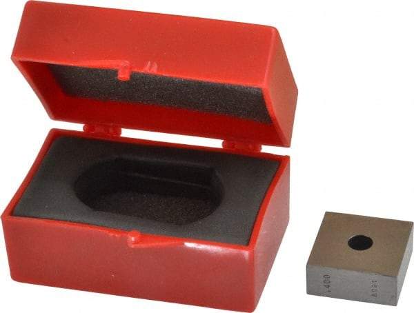 Value Collection - 0.4" Square Steel Gage Block - Accuracy Grade 0, Includes NIST Traceability Certification - All Tool & Supply