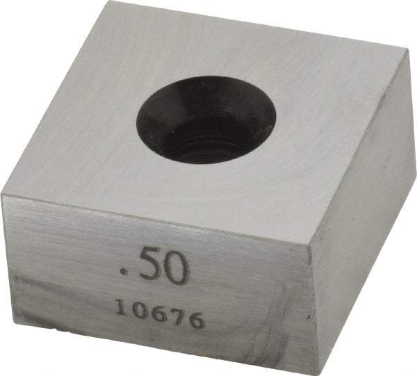 Value Collection - 0.5" Square Steel Gage Block - Accuracy Grade 0, Includes NIST Traceability Certification - All Tool & Supply