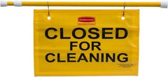 Rubbermaid - "Closed for Cleaning", 13" Long x 50" Wide, Safety Sign - Use for Accident Prevention - All Tool & Supply