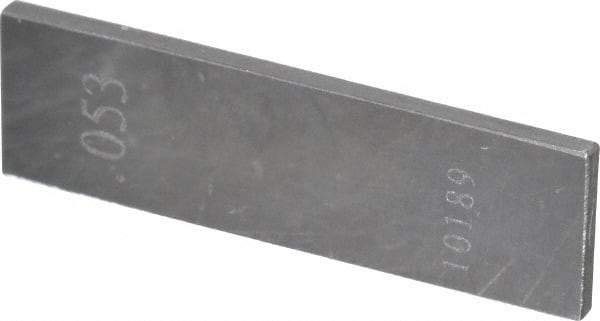 Value Collection - 0.053" Rectangular Steel Gage Block - Accuracy Grade 0 - All Tool & Supply