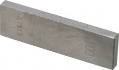 Value Collection - 0.1" Rectangular Steel Gage Block - Accuracy Grade 0, Includes NIST Traceability Certification - All Tool & Supply