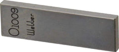 Value Collection - 0.1009" Rectangular Steel Gage Block - Accuracy Grade 0, Includes NIST Traceability Certification - All Tool & Supply