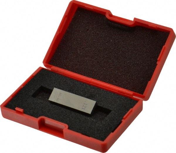 Value Collection - 0.121" Rectangular Steel Gage Block - Accuracy Grade 0, Includes NIST Traceability Certification - All Tool & Supply