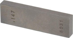 Value Collection - 0.147" Rectangular Steel Gage Block - Accuracy Grade 0, Includes NIST Traceability Certification - All Tool & Supply