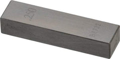 Value Collection - 0.25" Rectangular Steel Gage Block - Accuracy Grade 0, Includes NIST Traceability Certification - All Tool & Supply