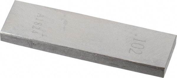 Value Collection - 0.102" Rectangular Steel Gage Block - Accuracy Grade AS-1, Includes NIST Traceability Certification - All Tool & Supply