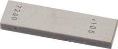 Value Collection - 0.105" Rectangular Steel Gage Block - Accuracy Grade AS-1, Includes NIST Traceability Certification - All Tool & Supply