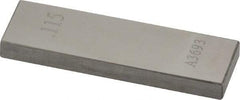 Value Collection - 0.115" Rectangular Steel Gage Block - Accuracy Grade AS-1, Includes NIST Traceability Certification - All Tool & Supply