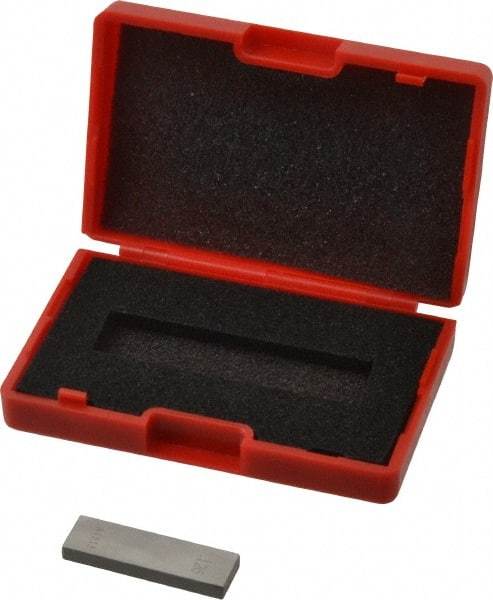 Value Collection - 0.126" Rectangular Steel Gage Block - Accuracy Grade AS-1, Includes NIST Traceability Certification - All Tool & Supply