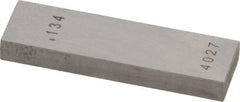 Value Collection - 0.134" Rectangular Steel Gage Block - Accuracy Grade AS-1, Includes NIST Traceability Certification - All Tool & Supply