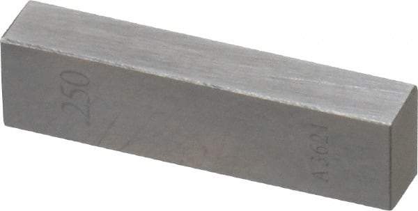 Value Collection - 0.25" Rectangular Steel Gage Block - Accuracy Grade AS-1, Includes NIST Traceability Certification - All Tool & Supply